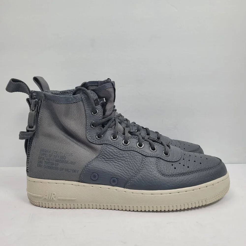 Nike SF Air Force 1 Mid Men's Dark Grey Sneakers 917753-004 US Size 9.5 - Picture 1 of 8